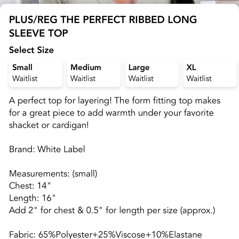 V-Neck Ribbed Blouse - Light Gray - Picture 2 of 2